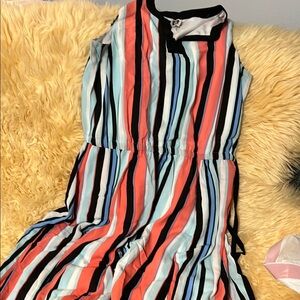 Striped Sleeveless Dress
